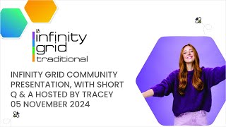 infinity Grid Presentation with Tracey 05 November 2024 [upl. by Zeuqirdor]