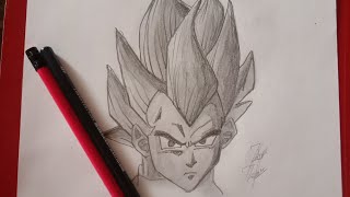 quotDrawing Vegita A Dragon ball Z tributequot [upl. by Esya]