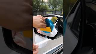 Car Rear view Mirror Film Rainproof Waterproof Mirror Film Anti Fog Nano Coating Car Film [upl. by Cavanagh]