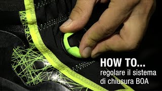 HOW TO  regolare il sistema di chiusura BOA di ALIEN RS [upl. by Namwen]