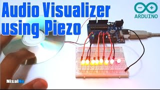 Arduino Audio Visualizer using a Piezo [upl. by Juni]