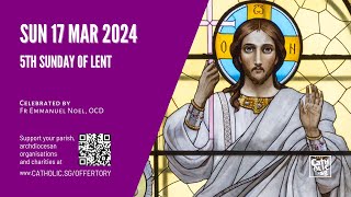 Catholic Sunday Mass Online  5th Sunday of Lent 17 Mar 2024 [upl. by Anyal]