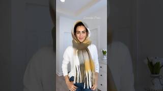 How to wear a scarf this Fall and Winter🧣Everything in my LTK scarf shorts howto tutorial [upl. by Konrad]