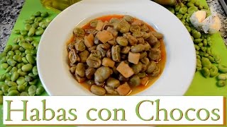 Habas con Chocos Las Recetas del Hortelano [upl. by Nnahs]