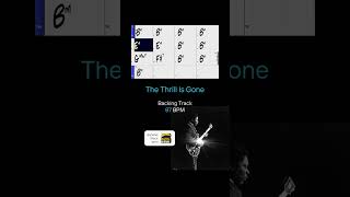 quotThe Thrill is Gonequot Minor Blues Backing Track Bbm 87bpm [upl. by Daiz132]