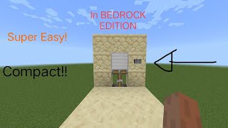 1x2 Hipster door Bedrock Edition 118tutorial [upl. by Anilram]