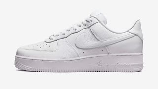 Nike Nocta Air Force 1 Low Shoes White UNBOXING amp ONFEET [upl. by Aymer]