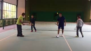 Tennis Fast Learning  Kurs I  2 Stunde  Aufwärmspiel [upl. by Kirt207]