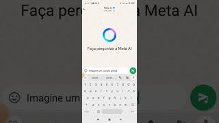 Crie IMAGEM ARTIFICIAL pelo WHATSAPP com META AI [upl. by Spalding]