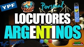 Locutores ARGENTINOS 1  La Voz detrás de los Programas y Comerciales [upl. by Ahsekim357]