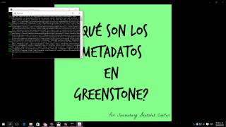 Metadatos en Greenstone [upl. by Scottie94]