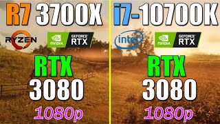 Ryzen 7 3700X vs i7 10700K  RTX 3080  1080p Test in 10 Games [upl. by Chamberlain]