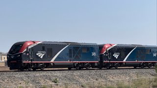 Railfanning Oxnard 3 — Amtrak 765 Northbound amp Amtrak Coast Starlight 14 Northbound [upl. by Chrissa]