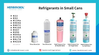 HENBINCOOL REFRIGERANTS IN SMALL CANS [upl. by Ennazzus]