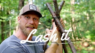 Lashing Made Easy Every Survivalist Needs to Watch This [upl. by Jennee521]