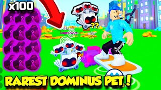 I FINALLY Hatched The RAREST DOMINUS PET In Pet Simulator X AND GOT MAX COINS Roblox [upl. by Nyladnek]