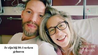 De bevalling van onze tweeling 👶🏼💕👶🏼Geboorteaankondiging VLOG12 Newborn Fit Mama [upl. by Ayikahs]