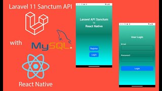 Laravel 11 Sanctum API Integration with React Native with Expo [upl. by Dedra640]