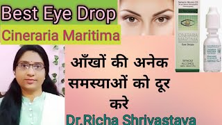 Cineraria Maritima Best Homeopathic Eye drop for all kind of eye problemits uses amp indicationHindi [upl. by Culosio541]