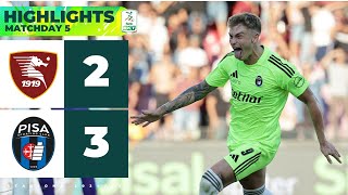 SalernitanaPisa 23  HIGHLIGHTS Serie BKT  Lo Squalo colpisce allArechi [upl. by Liamaj736]