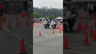 Motor officer tether course Terry Bennett 2024 socalslowcones motorcycle motorcycletraining [upl. by Adaran509]