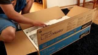 Monitor Samsung 27quot s27d390h Unboxing Rozpakowanie [upl. by Llerrah]