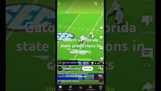 Florida gators be Florida state seminoles predictions [upl. by Blanch477]