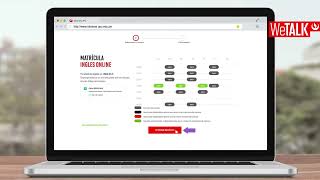 Tutorial de matrícula WeTALK para alumnos externos [upl. by Ayanad]