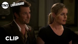 The Librarians Flynn and Eve Go Back In Time  Season 2 Ep10 CLIP  TNT [upl. by Ahseekal]