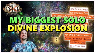 PoE The Ventor story amp my biggest solo divine explosion  Stream Highlights 804 [upl. by Stearne]