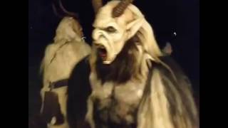 Krampus al Mercatino di Natale di Levico Terme diretta Facebook dicembre 2016 [upl. by Alusru]