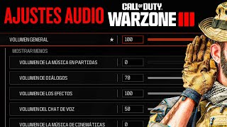 LA MEJOR CONFIGURACIÓN de AUDIO y SONIDO para WARZONE 3  ESCUCHAR MEJOR los PASOS en WARZONE 3 [upl. by Luis973]