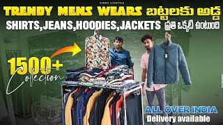 Trendy Mens Wear Clothes In Hyderabad  Shirts  Jeans  Hoodies  Jackets In Telugu [upl. by Bithia76]