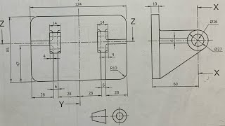 Engineering Drawing N3Sectional Drawing08 July 2022 Part 2️⃣ [upl. by Aubyn]