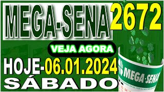 Megasena Resultado da Megasena Megasena concurso 2672 do sorteio ao vivo da mega de sena hoje [upl. by Richela663]