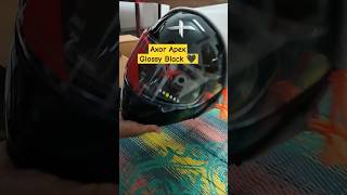 Axor apex Solid Glossy Black 🖤🔥helmet axor shortsvideo shorts ytshorts royalenfield bike [upl. by Will444]