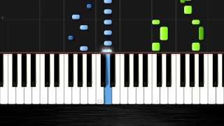 Johannes Brahms  Hungarian Dance No 5  Piano Tutorial 50 Speed by PlutaX  Synthesia [upl. by Bashee]