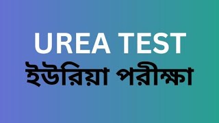 Serum Urea Test  Urea Blood Test [upl. by Alomeda]