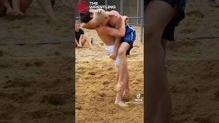 Jace Glauser body locks Evan Glowinski to the sand for one [upl. by Hatch677]