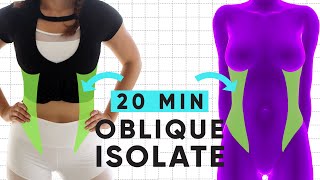 20 Minute Waist Shaping Workout  at home exercises for sleek obliques [upl. by Ansela]