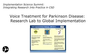 Lorraine Ramig LSVT LOUD Research Lab to Global Implementation [upl. by Rimaj334]