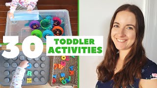 30 TODDLER ACTIVITIES AT HOME  HOW TO ENTERTAIN A 23 YEAR OLD  LOVE HAPPY ALI [upl. by Marybelle]