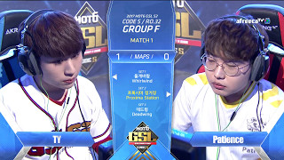 2017 GSL Season 2Code S Ro32 Group F Match1 TY vs Patience [upl. by Leiand785]