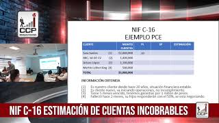 NIF C16 Estimación de Cuentas Incobrables [upl. by Madeleine]