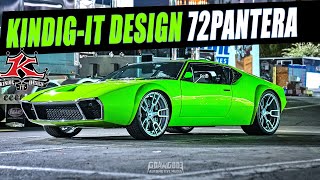 Custom 1972 DeTomaso Pantera by Dave Kindig  Kindig IT Design  SEMA 2022  RoadsterShop Chassis [upl. by Neyuh]