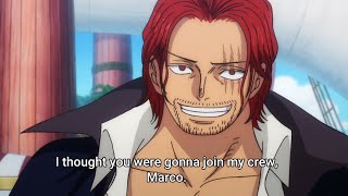 Marco leaves wano with shanks One piece English sub [upl. by Colin273]