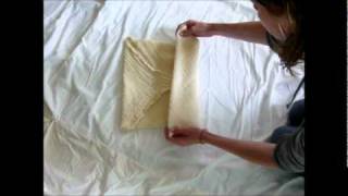 Cloth Diapering a Newborn with a Muslin Flat [upl. by Nnayelsel]