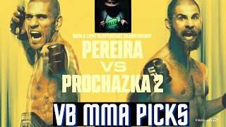 VB MMA PICKS  UFC 303 Pereira vs Procházka 2 Sat June 29 2024 [upl. by Leahcin]