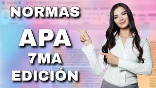 Cómo aplicar las normas APA séptima edición en Word Guía completa [upl. by Enerehs816]