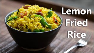 Tasty Fusion of Indian Lemon Rice amp Vegetable Fried Rice 🍋 Best Lemon Fried Rice ever Vegan Recipe [upl. by Llertac894]